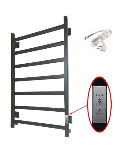 Электрический полотенцесушитель Тругор ПЭК 20 КВ 80x50 Черный