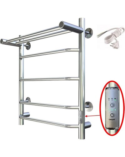 Электрический полотенцесушитель Тругор Браво Пэк СП 3 П 60x50 с полкой Хром