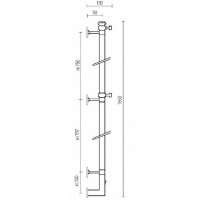 Электрический полотенцесушитель Margaroli Arcobaleno 616XCRB-1650 Хром