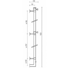 Электрический полотенцесушитель Margaroli Arcobaleno 616XCRB-1650 Хром