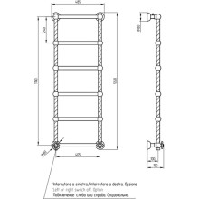 Электрический полотенцесушитель Migliore Edera 126x48 L 20299 Хром