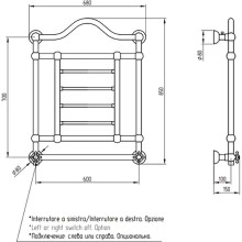 Электрический полотенцесушитель Migliore Edward 85x68 L 20311 Бронза