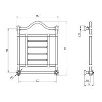 Электрический полотенцесушитель Migliore Edward 85x68 R 22636 Хром