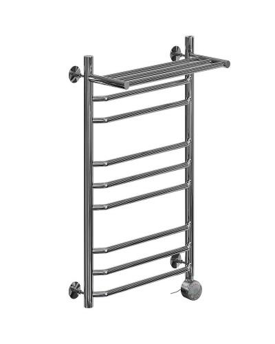 Электрический полотенцесушитель Ника Trapezium ЛТ (Г2) ВП 80/40 с полкой Хром