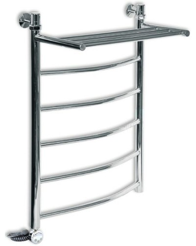 Электрический полотенцесушитель Ника Arc ЛД ВП 80/30 с полкой Хром