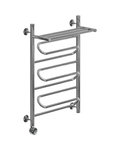 Электрический полотенцесушитель Ника Curve ЛZ ВП 80/50 с полкой Хром