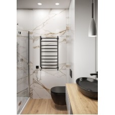 Электрический полотенцесушитель Ника Step-2 100/50 Черный матовый