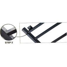 Электрический полотенцесушитель Ника Step-2 100/50 Черный матовый