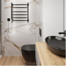 Электрический полотенцесушитель Ника Step-2 60/50 Черный матовый