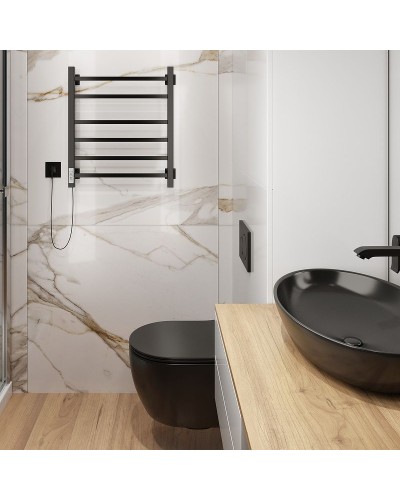 Электрический полотенцесушитель Ника Step-2 60/50 Черный матовый