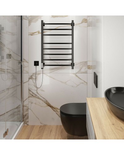 Электрический полотенцесушитель Ника Step-2 80/40 Черный матовый