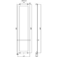 Электрический полотенцесушитель Allen Brau Infinity 44x180 8.21006.GL зеркальный