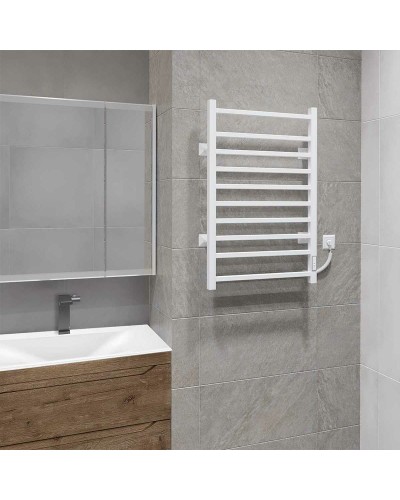 Электрический полотенцесушитель Vincea 50х80 VTD-1LWE Белый матовый