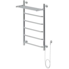 Электрический полотенцесушитель Aquanet Fiona 80х50 R 281999 с полкой Хром