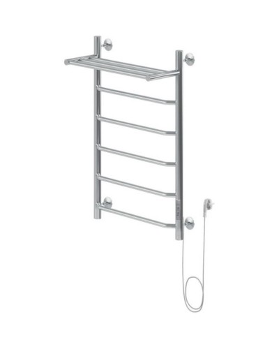 Электрический полотенцесушитель Aquanet Fiona 80х50 R 281999 с полкой Хром