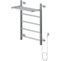 Электрический полотенцесушитель Aquanet Mauro 60х50 R 282006 с полкой Хром