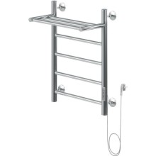 Электрический полотенцесушитель Aquanet Mauro 60х50 R 282006 с полкой Хром