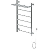 Электрический полотенцесушитель Aquanet Mauro 80х50 R 282007 с полкой Хром