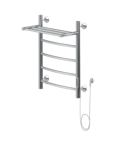 Электрический полотенцесушитель Aquanet Romeo 60х50 R 281990 с полкой Хром