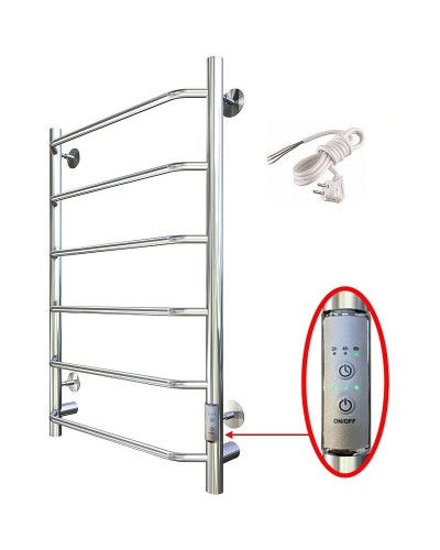 Электрический полотенцесушитель Тругор ПЭК 6 СП 80x40 Хром