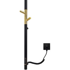 Электрический полотенцесушитель Vincea 15х140 VTD-1DB1E Черный матовый Золото