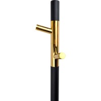 Электрический полотенцесушитель Vincea 15х140 VTD-1DB1E Черный матовый Золото