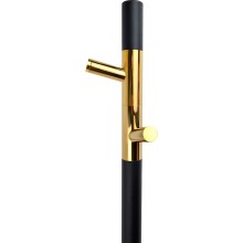 Электрический полотенцесушитель Vincea 15х140 VTD-1DB1E Черный матовый Золото