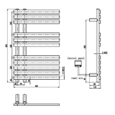 Электрический полотенцесушитель Boheme Venturo 723-B Черный