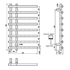 Электрический полотенцесушитель Boheme Uno 722-BR Бронза