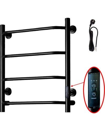 Электрический полотенцесушитель Тругор ПЭК 6 СП 60x50 Черный