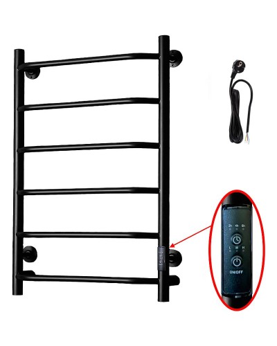 Электрический полотенцесушитель Тругор ПЭК 6 СП 80x50 Черный
