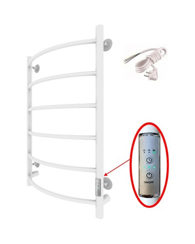 Электрический полотенцесушитель Тругор ПЭК 5 СП 80x50 Белый