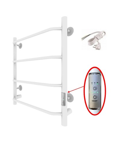 Электрический полотенцесушитель Тругор ПЭК 6 СП 60x50 Белый