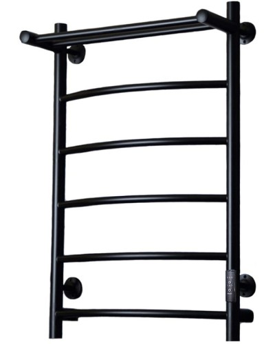 Электрический полотенцесушитель Тругор ПЭК 5П СП 80x50 с полкой Черный