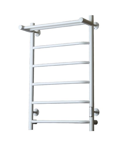 Электрический полотенцесушитель Тругор ПЭК 6П СП 80x50 с полкой Белый