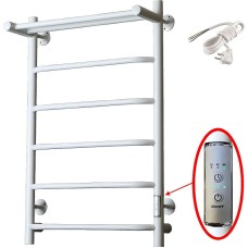 Электрический полотенцесушитель Тругор ПЭК 6П СП 80x50 с полкой Белый