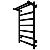 Электрический полотенцесушитель Тругор ПЭК 20квП СП 80x50 с полкой Черный