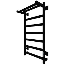Электрический полотенцесушитель Тругор ПЭК 20квП СП 80x50 с полкой Черный