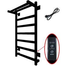 Электрический полотенцесушитель Тругор ПЭК 20квП СП 80x50 с полкой Черный