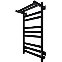 Электрический полотенцесушитель Тругор ПЭК 21квП СП 80x50 с полкой Черный