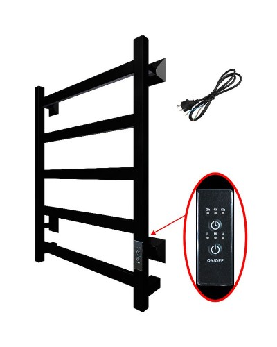 Электрический полотенцесушитель Тругор ПЭК 20кв СП 60x40 Черный