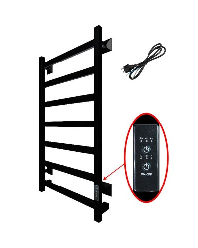 Электрический полотенцесушитель Тругор ПЭК 20кв СП 80x50 Черный