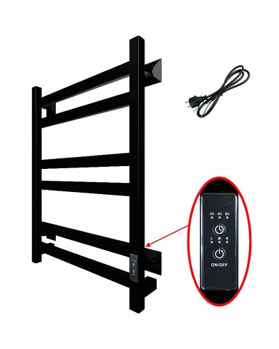 Электрический полотенцесушитель Тругор ПЭК 21кв СП 60x50 Черный