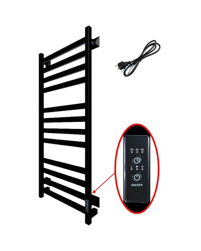 Электрический полотенцесушитель Тругор ПЭК 21кв СП 80x50 Черный