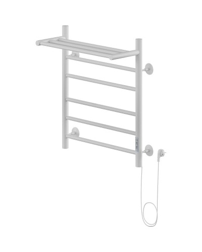 Электрический полотенцесушитель Ника WAY-2 60/50 с полкой Белый матовый