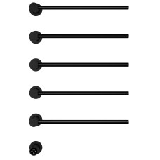 Полотенцесушитель электрический встраиваемый WONZON & WOGHAND, Черный матовый (WW-AL315-MB)