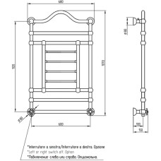 Электрический полотенцесушитель Migliore Edward 107x68 R 22639 Хром
