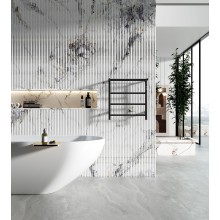 Полотенцесушитель электрический с полкой WONZON & WOGHAND, Черный матовый (WW-AL402-MB)