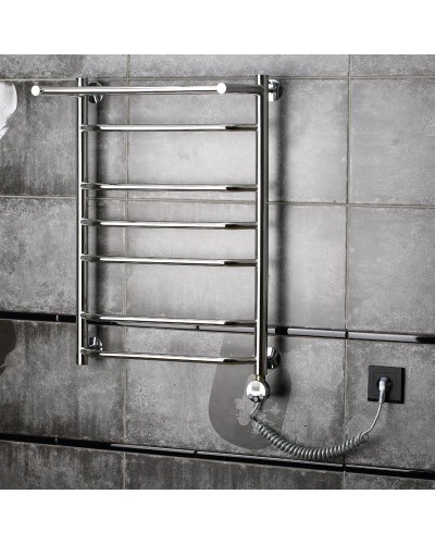 Электрический полотенцесушитель Тругор Браво 3 П элТЭН 80x40 с полкой Хром