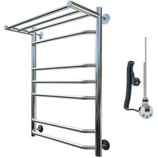 Электрический полотенцесушитель Тругор Браво 3 П элТЭН 80x60 с полкой Хром